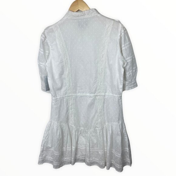 NWT Bardot Henriette White Mini Dress Lace CottonSize Medium or 8 Boho Romantic - Picture 6 of 16